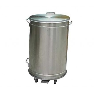 raccogli rifiuti manuale lt 90 inox