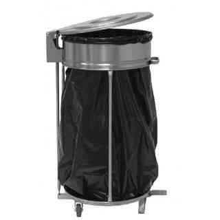 90 lt stainless steel waste collection trolley