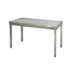 REMOVABLE TABLE P600 SQUARE LEG STAINLESS STEEL W / UPSTAND