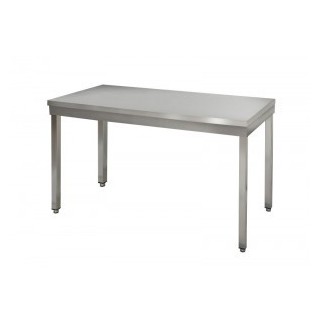 removable table p600 square stainless steel leg w / splashback