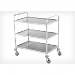 CARRELLO DI SERVIZIO P600 INOX 3 PIANI