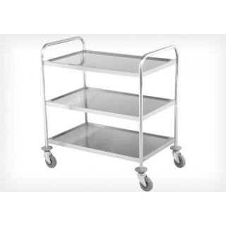 carrello di servizio p600 inox 3 piani