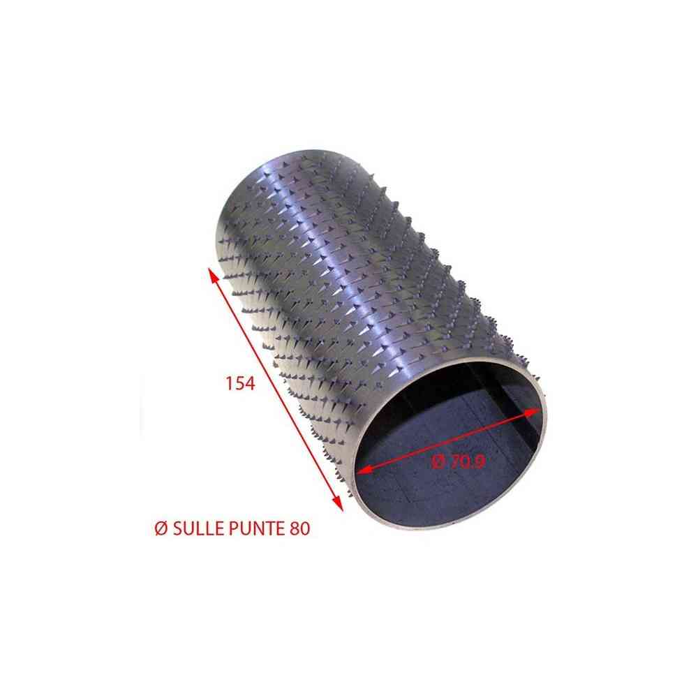 RULLO GRATTUGIA 79 X 154 INOX RULLO GRATTUGIA 79 X 154 INOX