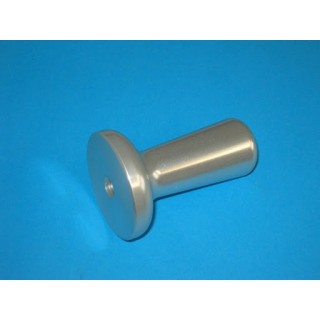 product pressing knob with silver flange mod. 195/22/25/275 silver