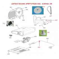 (004) BLADE HOLDER PULLEY AUSONIA 190/220