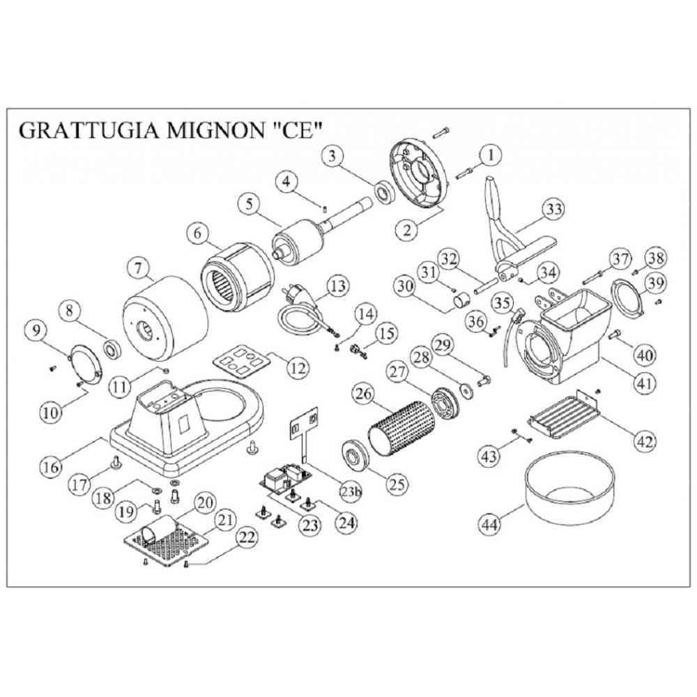 ( 7 ) CARCASSA MOTORE ( 7 ) CARCASSA MOTORE