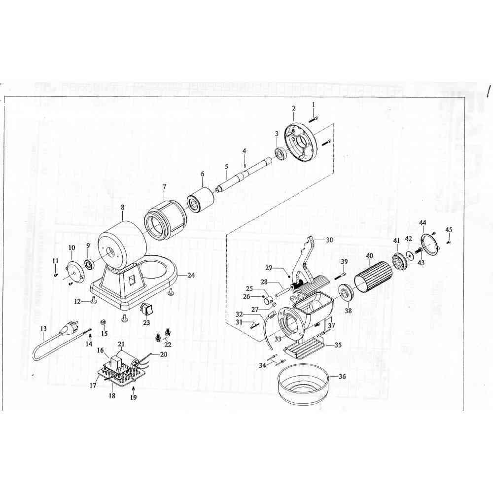  (8) CARCASSA MOTORE GRATTUGIA 8G/07