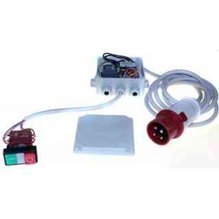 accident prevention card complete with push button panel and cable with 400v three-phase plug