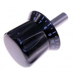 GRADUATED WATCH KNOB WITH PIN DIAMETER 12MM LENGTH 35MM BLACK MASK DIAMETER CLOCK Ø 55 