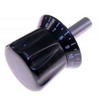 graduated clock knob with pin diameter 12mm length 35mm black bezel clock diameter is 55