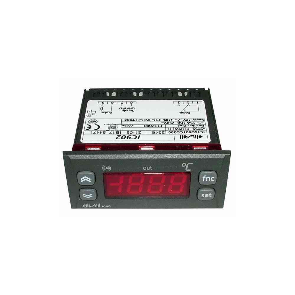 TERMOSTATO DIGITALE IC 902 PTC 12 V -50/+140 SONDA TIPO PTC 