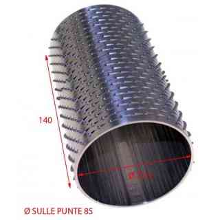 rullo per grattugia 86 x 140 in acciaio inox