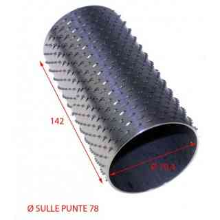 78x142 stainless steel grater roller inside 70.4mm