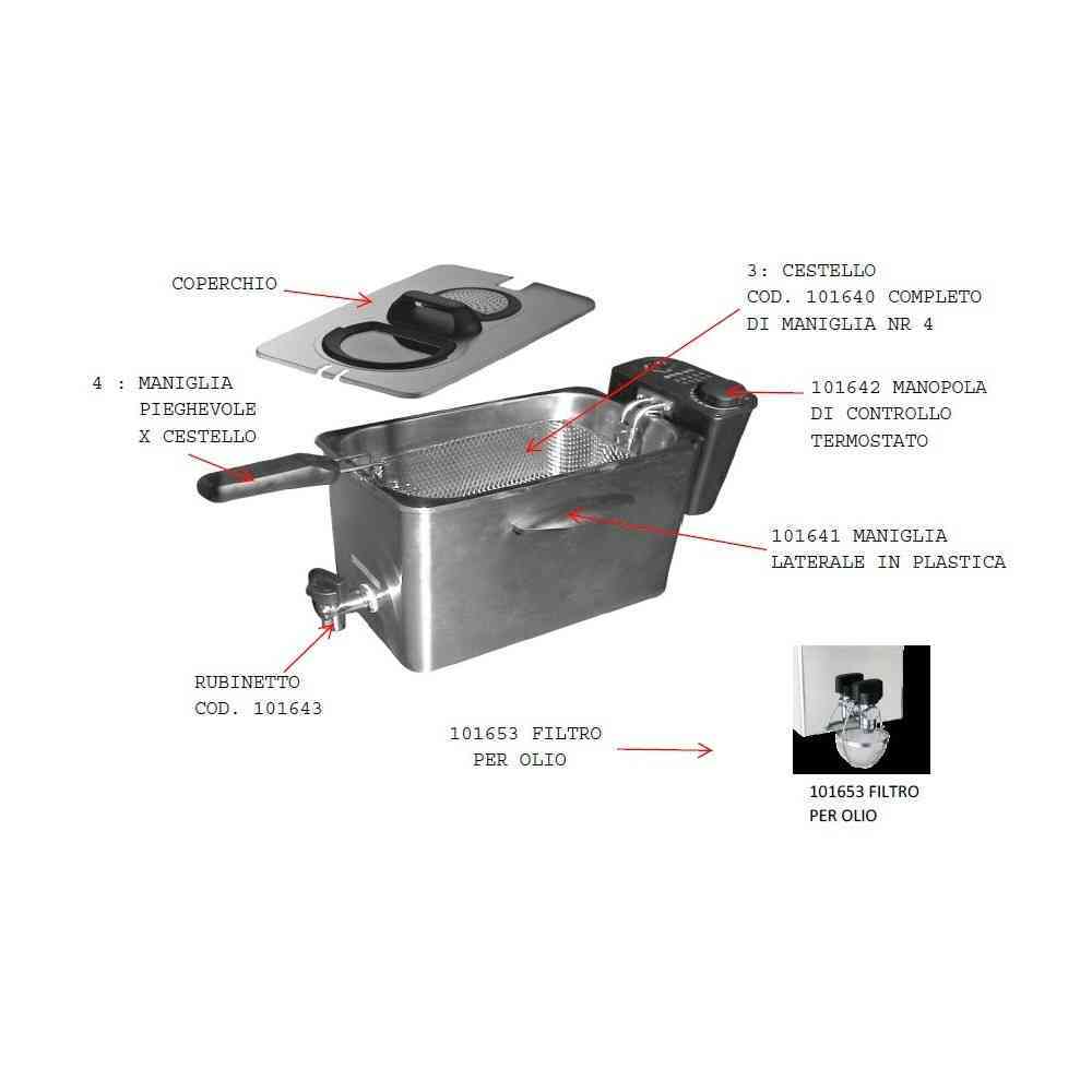 GRUPPO RESISTENZA PER FRIGGITRICE FRY 4L/N GRUPPO RESISTENZA PER FRIGGITRICE FRY 4L/N