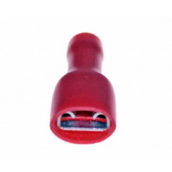 FASTON CAPOCORDA FEMMINA ROSSO 6.5 mm 50 PEZZI