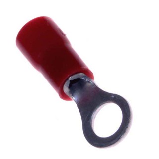faston cable lug red eyelet hole 4 mm 50 pieces