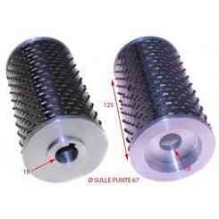 ROLLER FOR GRATER AMB COMPLETE WITH FLANGES 68X127mm