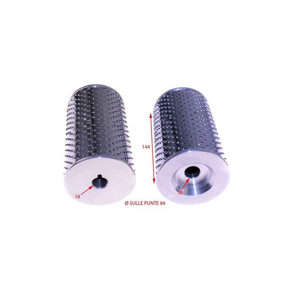 ROLLER FOR GRATER AMB COMPLETE WITH FLANGES 68X127mm