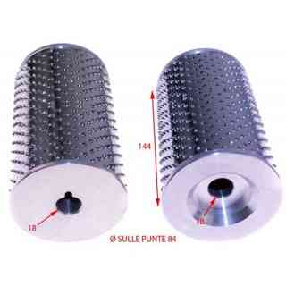 ROLLER FOR GRATER AMB COMPLETE WITH FLANGES 68X127mm