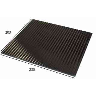 ribbed top plate glass ceramic for pdr / vtr berto's