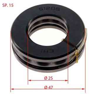 thrust bearing dim. 25-25.2-47-15