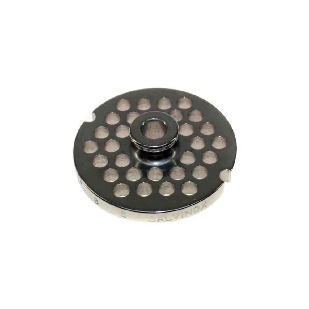 STAINLESS STEEL PLATE FOR MEAT MINCER MOD. 8 HOLE 6mm