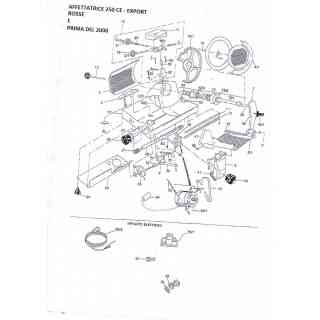 lama per affettatrice 220 diametro 22cm tre fori foro centrale 40mm  rgv e altre marche materiale c45