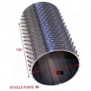 rullo per grattugia 80 x 140 inox