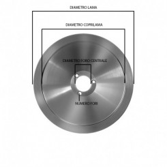 BLADE FOR SLICER 300 300/40/3/250/20 C45 TEFLON