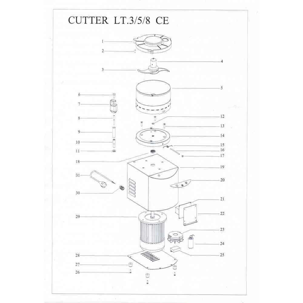 PAIR OF BLADES FOR CUTTER LITERS 3 FAMA