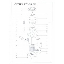 HUB COMPLETE WITH BLADES FOR CUTTER LITERS 3 FAMA