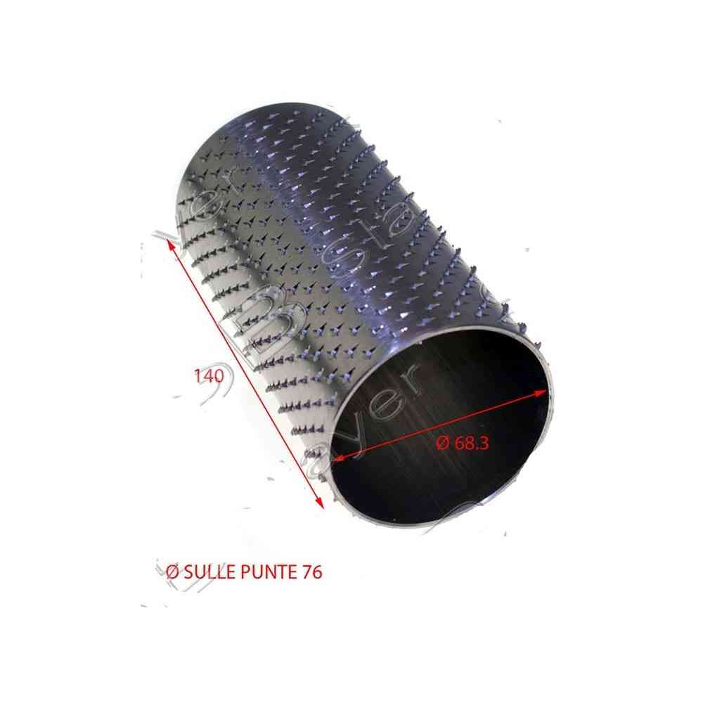 RULLO GRATTUGIA 76X140 INOX RULLO GRATTUGIA 76X140 INOX