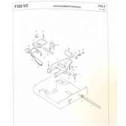 PIASTRA AVANZAMENTO CARRELLO AFFETTATRICE  VOLANO RGV  F300 VO