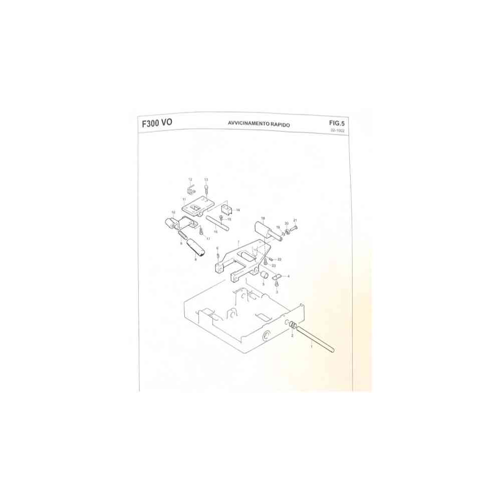 PIASTRA AVANZAMENTO CARRELLO AFFETTATRICE  VOLANO RGV  F300 VO