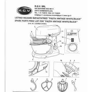 leva di sicurezza  per impastatrice pasta vintage rgv