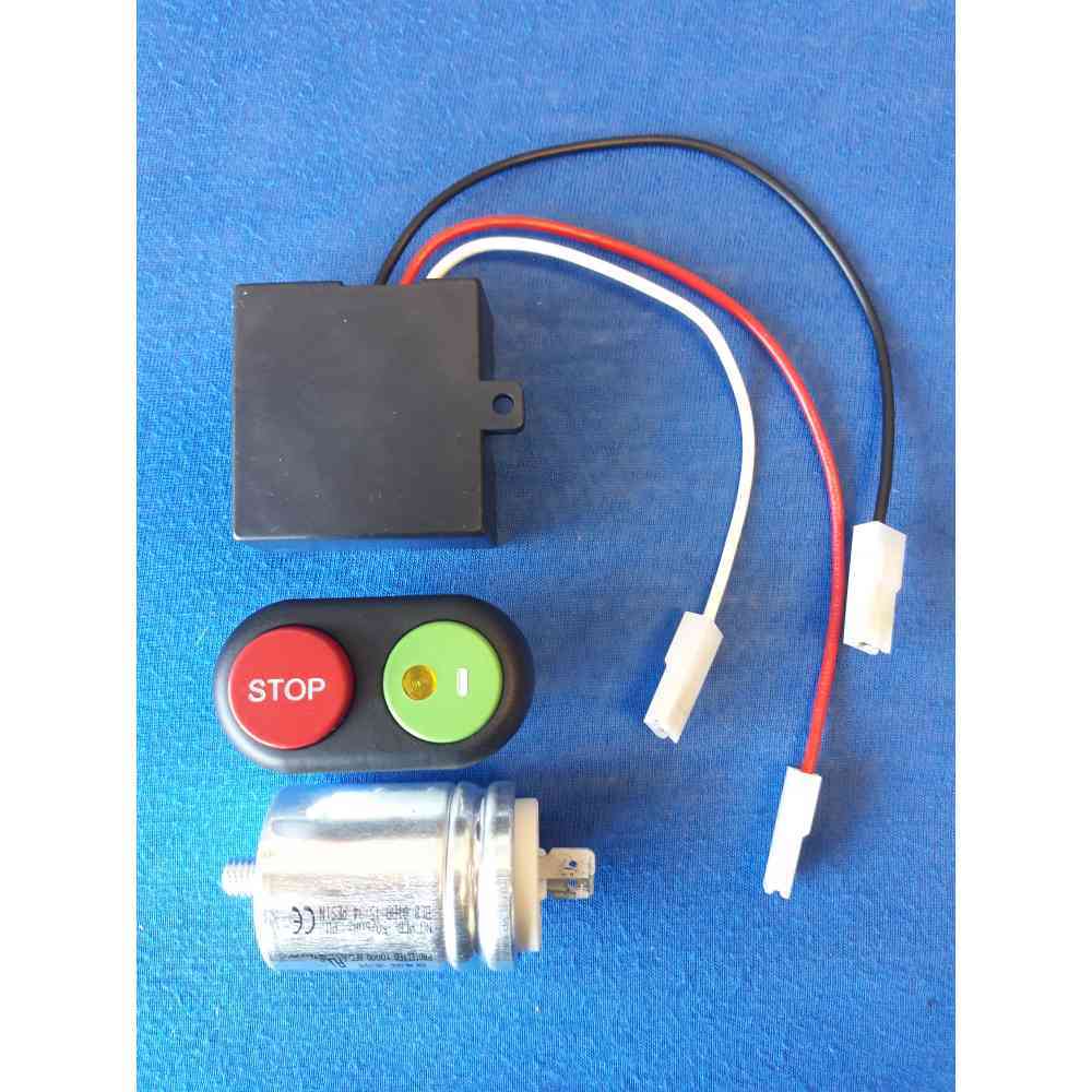 kit scheda pulsante e condensatore per affettatrice rgv