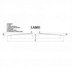 LAMA PER AFFETTATRICE 350 57-4 Ø INT.mm 306 H 22,5 MAT. 100Cr6 3^GENERAZIONE