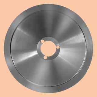 blade for slicer 250 diameter 25cm three holes c45 with raising on the hub central hole 40mm