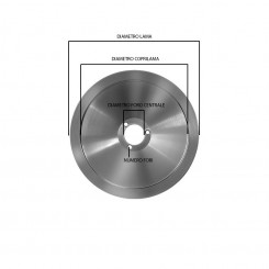 lama rasspe per affettatrice 330 diametro 330mm foro centrale 57mm viti 4 diametro interno 286 altezza 23 materiale 100cr6