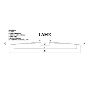 lama per affettatrice 300 diametro 30cm foro centrale 40mm tre viti 100cr6 rasspe
