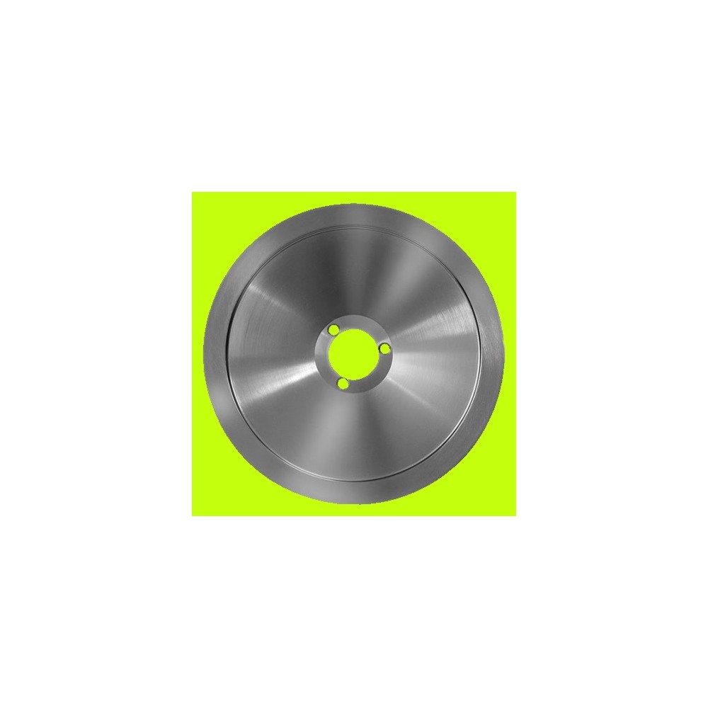 blade for slicer diameter 300mm hole 40mm holes 3 internal Ø 250mm height 14.5mm c45 (tn) external step on hub 240 mm blade for slicer diameter 300mm hole 40mm holes 3 internal Ø 250mm height 14.5mm c45 (tn) external step on hub 240 mm