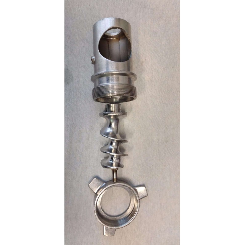 used meat mincer mouth complete with auger and handwheel and stainless steel pin for meat mincer 12 fame used meat mincer mouth complete with auger and handwheel and stainless steel pin for meat mincer 12 fame