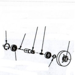 pulley unit for berkel slicer model hl200 red and black