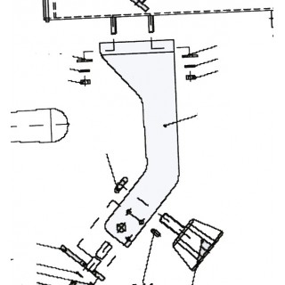 carriage arm for slicer bs932 and bs933 berkel