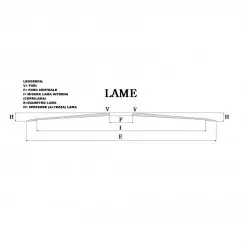 lama per affettatrice 250 diametro 25cm  tre fori  terza generazione   materiale c45