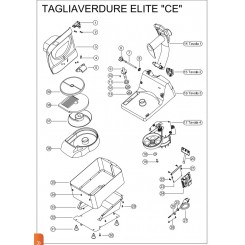 pulsante di sgancio cover più calamita tagliaverdure elite fama