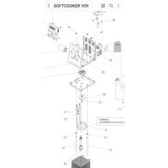 girante soft cooker con vite per  sooftcooker y90