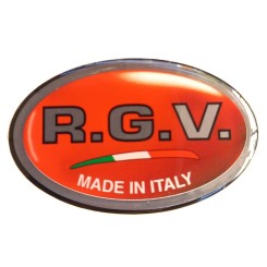 RGV adhesive brand label