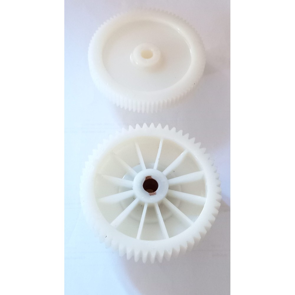 double gear plus gear with hub for new pommy rgv tomato press motor