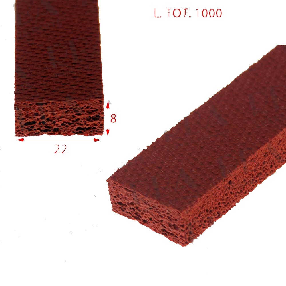 red knurled counterbar silicone sponge gasket 22x8 1 single meter red knurled counterbar silicone sponge gasket 22x8 1 single meter